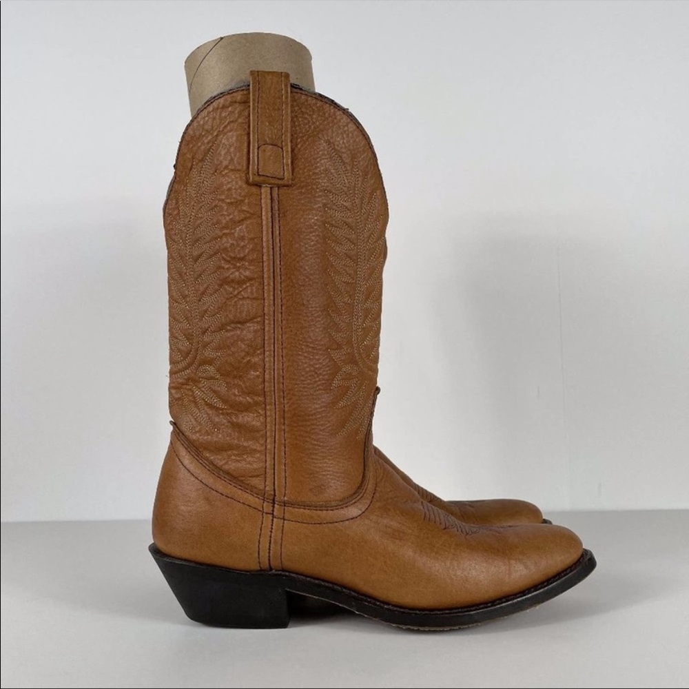 Steve Madden Dingo Leather Pull On Western Boots Size 8 DIM51080